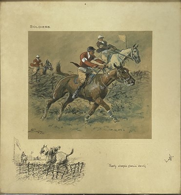 Lot 221 - After Charlie Johnson Payne (Snaffles), Soldiers