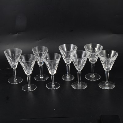Lot 24 - Waterford crystal wine goblets "Sheila" design