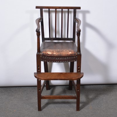 Lot 290 - Edwardian mahogany child's high chair