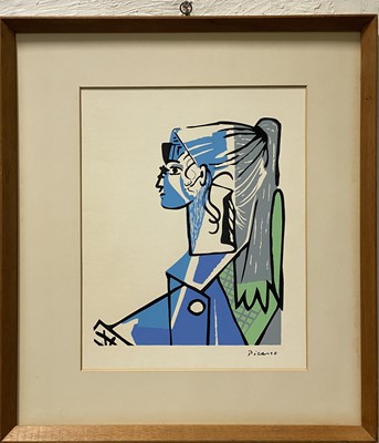 Lot 1052 - Pablo Picasso, Sylvette David in Green chair