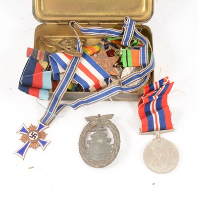 Lot 212A - Three World War One campaign medals, Cross of Honour of the German Mother, etc