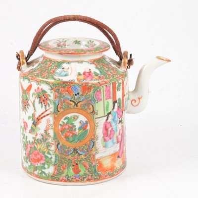 Lot 13 - Chinese famille rose tea kettle