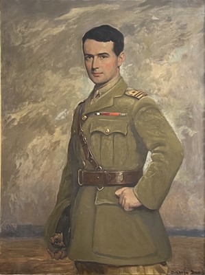 Lot 181 - Noel Denholm Davis, Lieut Commander Lance Brewill, three quarter length portrait