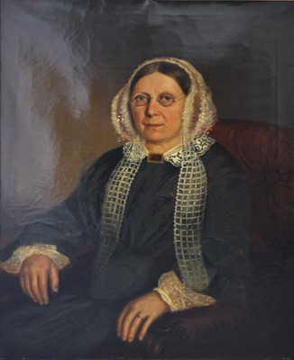 Lot 408 - Victorian School, Portrait of a Lady seated