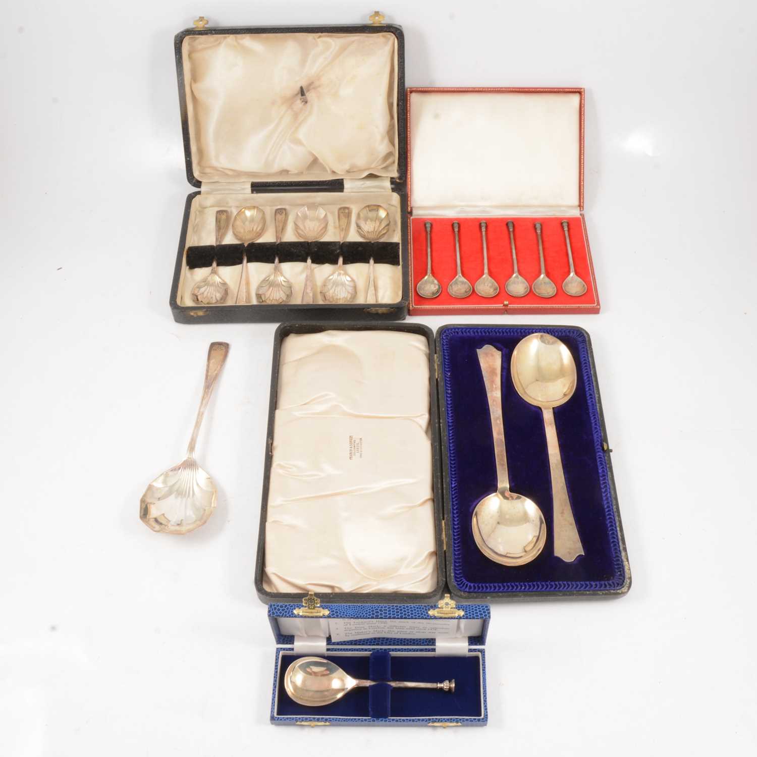 Lot 236 - Cased silver cutlery