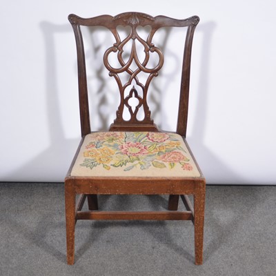 Lot 348 - Chippendale style mahogany child's chair