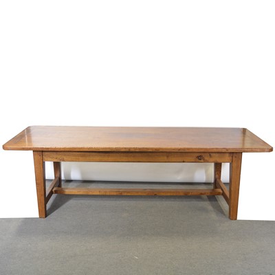 Lot 545 - An oak refectory table originating from Rugby School