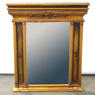 Lot 403 - A gilt framed overmantel mirror