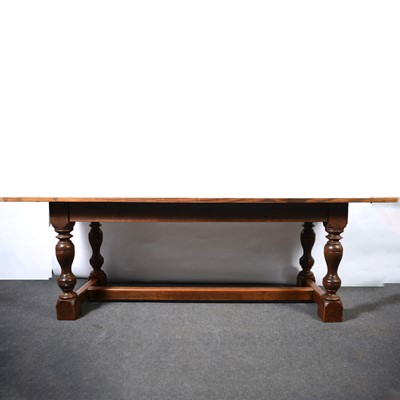 Lot 527 - Oak refectory table