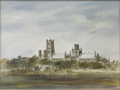 Lot 507 - Don Chatfield, Ely Cathedral, two watercolours