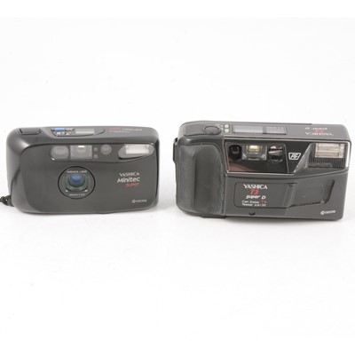 Lot 190 - Two Yashica film cameras.