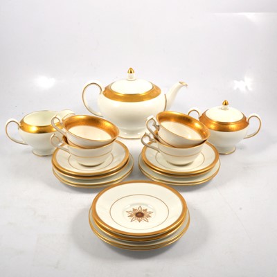 Lot 58 - Wedgwood 'Ascot' pattern tea set and Royal Crown Derby teaware