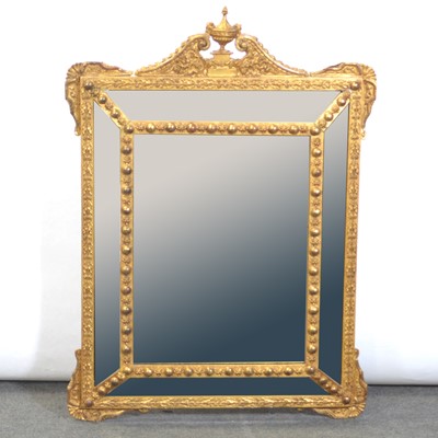 Lot 252 - George III style gilt composition pier glass