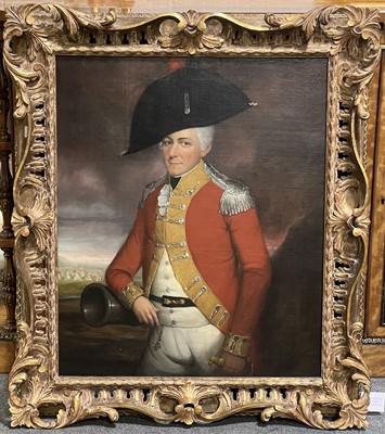 Lot 179 - Attributed to Lemuel Francis Abbott, Portrait of an Officer, possibly Admiral Benson