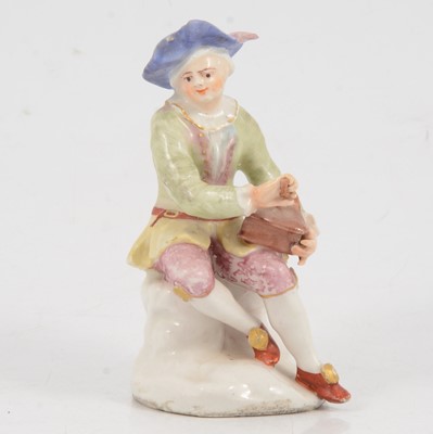 Lot 8 - Bow porcelain figure, Salt Box Player