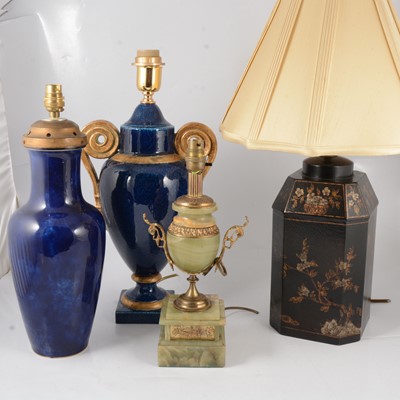 Lot 141 - Four lamp bases