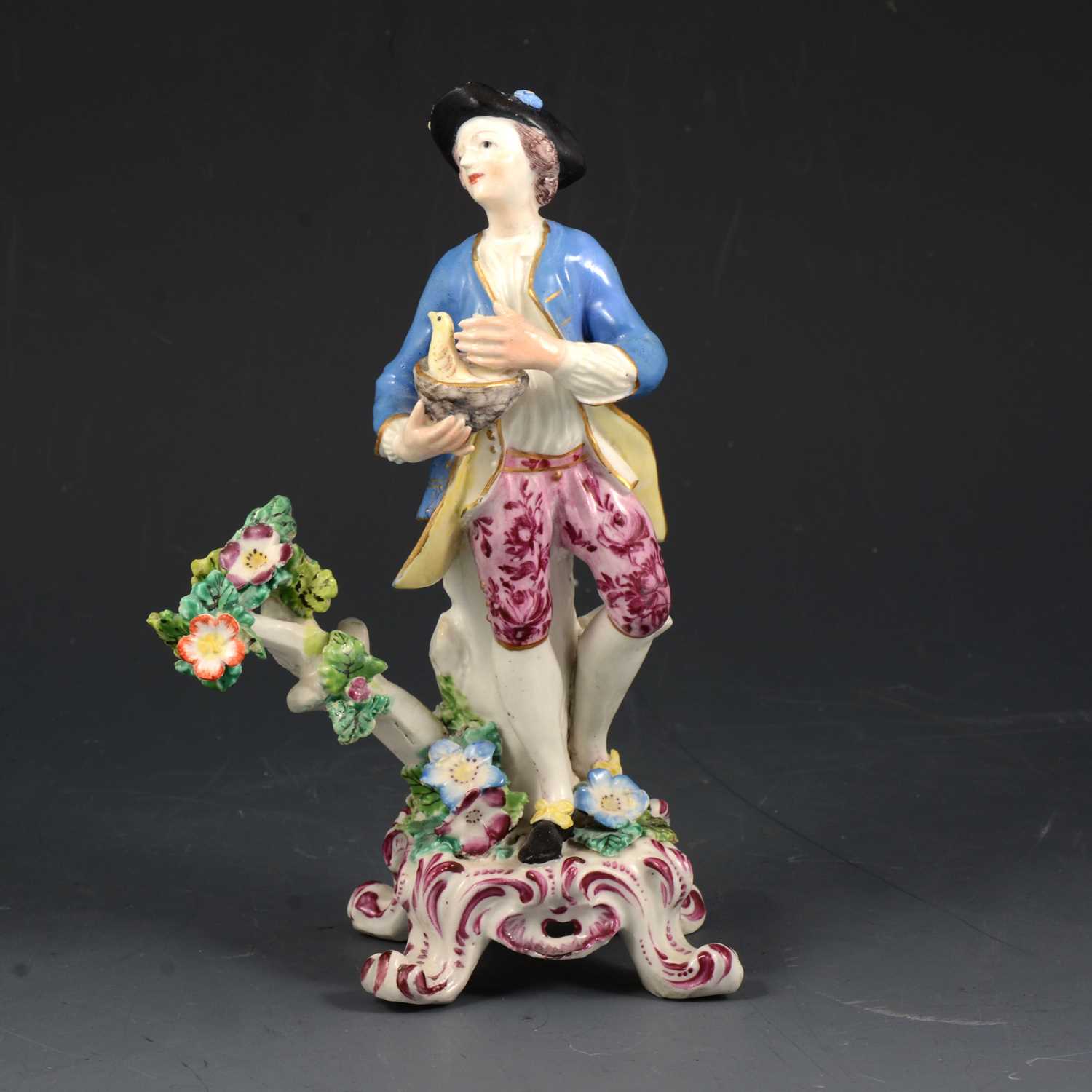 Lot 3 - Bow porcelain figure of a young man