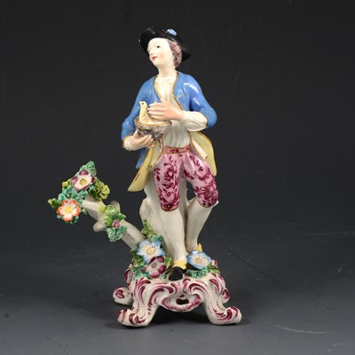 Lot 3 - Bow porcelain figure of a young man