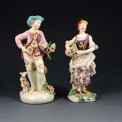 Lot 6 - Two Bow porcelain figures
