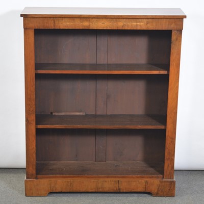 Lot 460 - Victorian walnut open bookcase