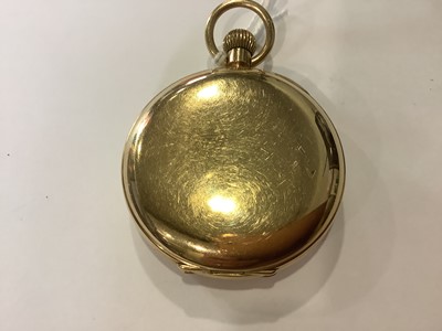 Lot 108 - J W Benson London - a 9 carat yellow gold full-hunter pocket watch.