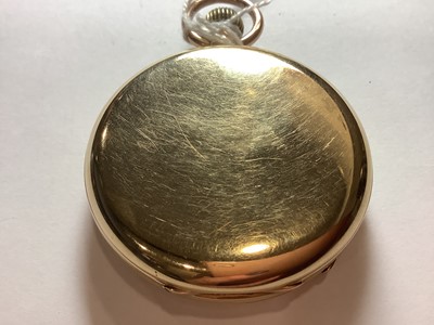 Lot 109 - Pearce & Sons - a 9 carat yellow gold full-hunter pocket watch