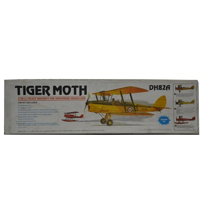 Lot 362 - TIGER MOTH part built kit with an O/S SURPASS F/S 91 engine no N/V/A.