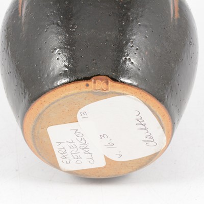 Lot 1038 - Derek Clarkson, a stoneware bottle vase