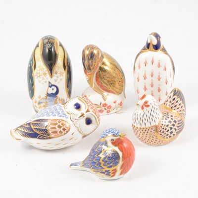 Lot 19 - Six Royal Crown Derby paperweights