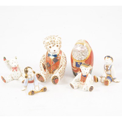 Lot 11 - Six Royal Crown Derby paperweights