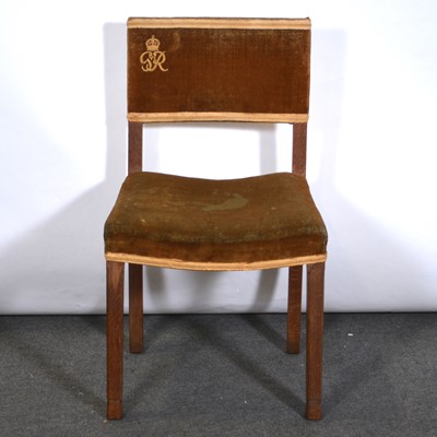 Lot 483 - George VI Coronation chair