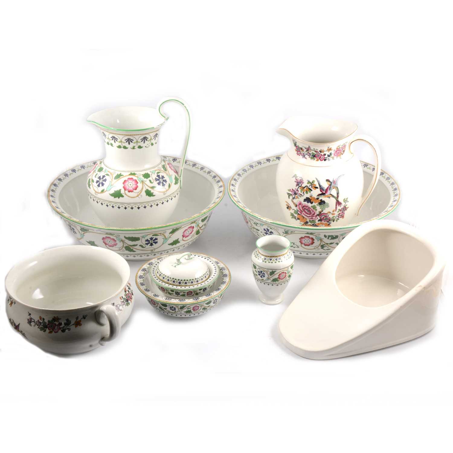 Lot 93 - Adderleys Ltd 'Persian' pattern wash set, and other ceramics.