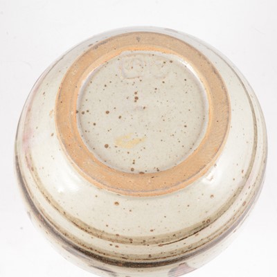 Lot 1035 - Large studio pottery stoneware vase, potter unidentifed