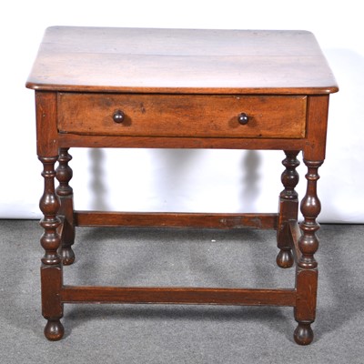 Lot 455 - Joined oak side table