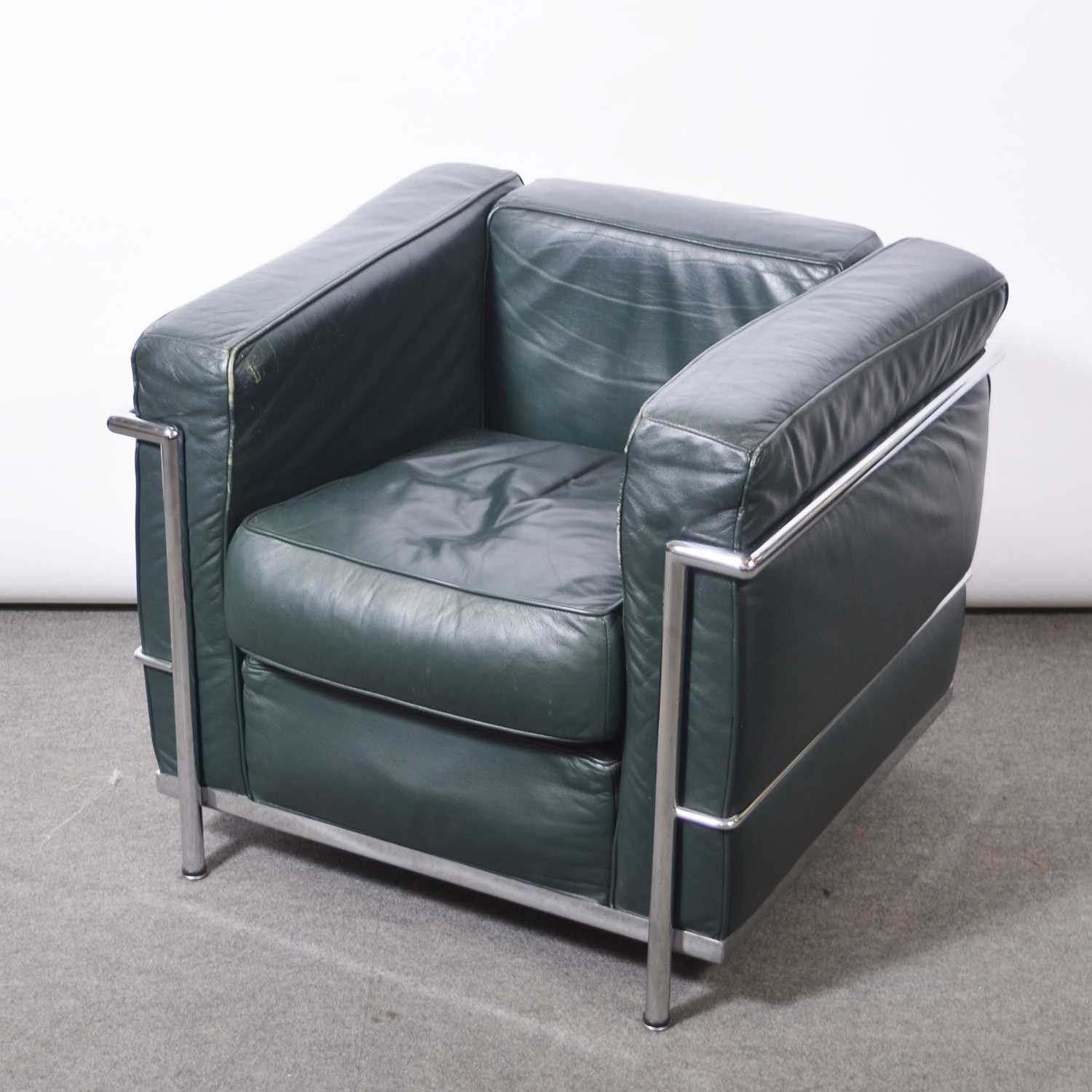 Lot 493 - An LC2 model lounge chair, after the design by Le Corbusier.