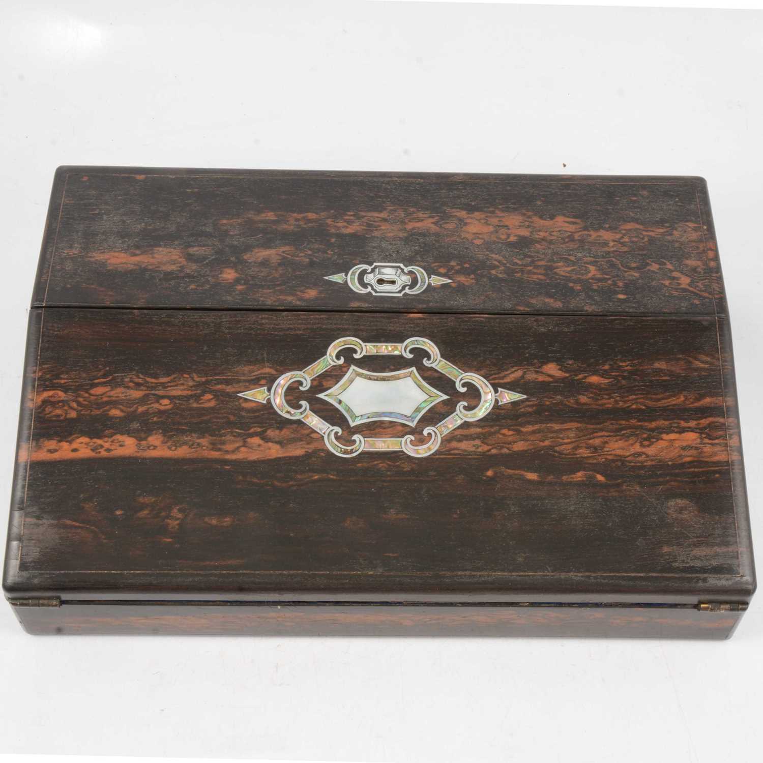 Lot 97 - Victorian coromandel writing slope