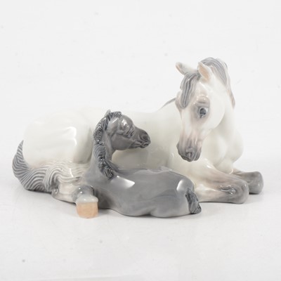 Lot 14 - Royal Copenhagen porcelain model, Mare and foal
