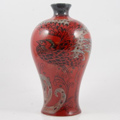 Lot 4 - Royal Doulton Archives Burslem Artwares 'Bird of Paradise' flambe vase.