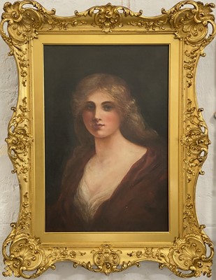 Lot 402 - Edwardian school, portrait of a lady