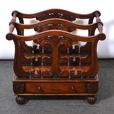 Lot 305 - Reproduction William IV style hardwood Canterbury