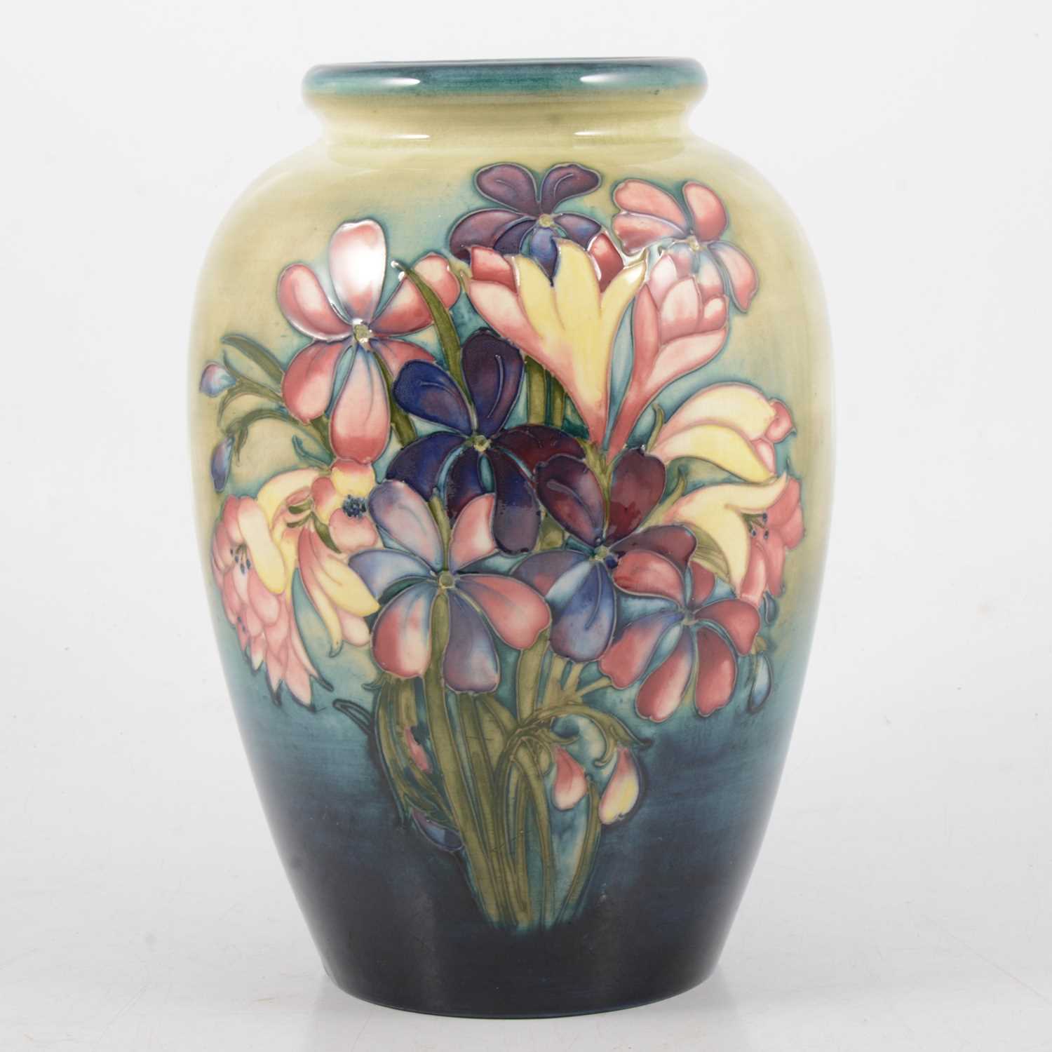 Lot 26 - Moorcroft Pottery, Spring Flower pattern vase, circa 1950