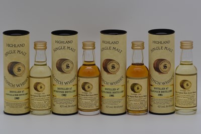 Lot 211 - Signatory Vintage - seven assorted Highland whiskies