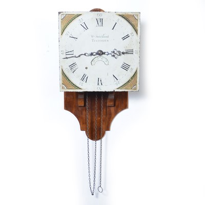 Lot 459 - William Strickland, Tenterden, clock dial and movement.