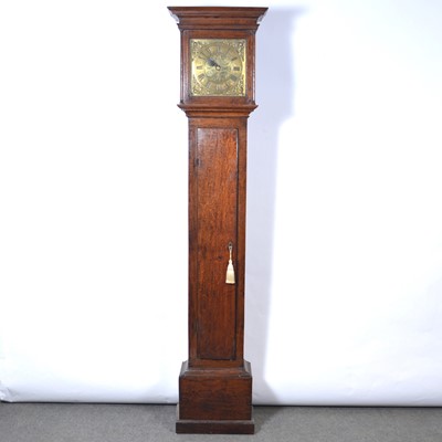 Lot 397 - Oak longcase clock, William Preston, Eydon