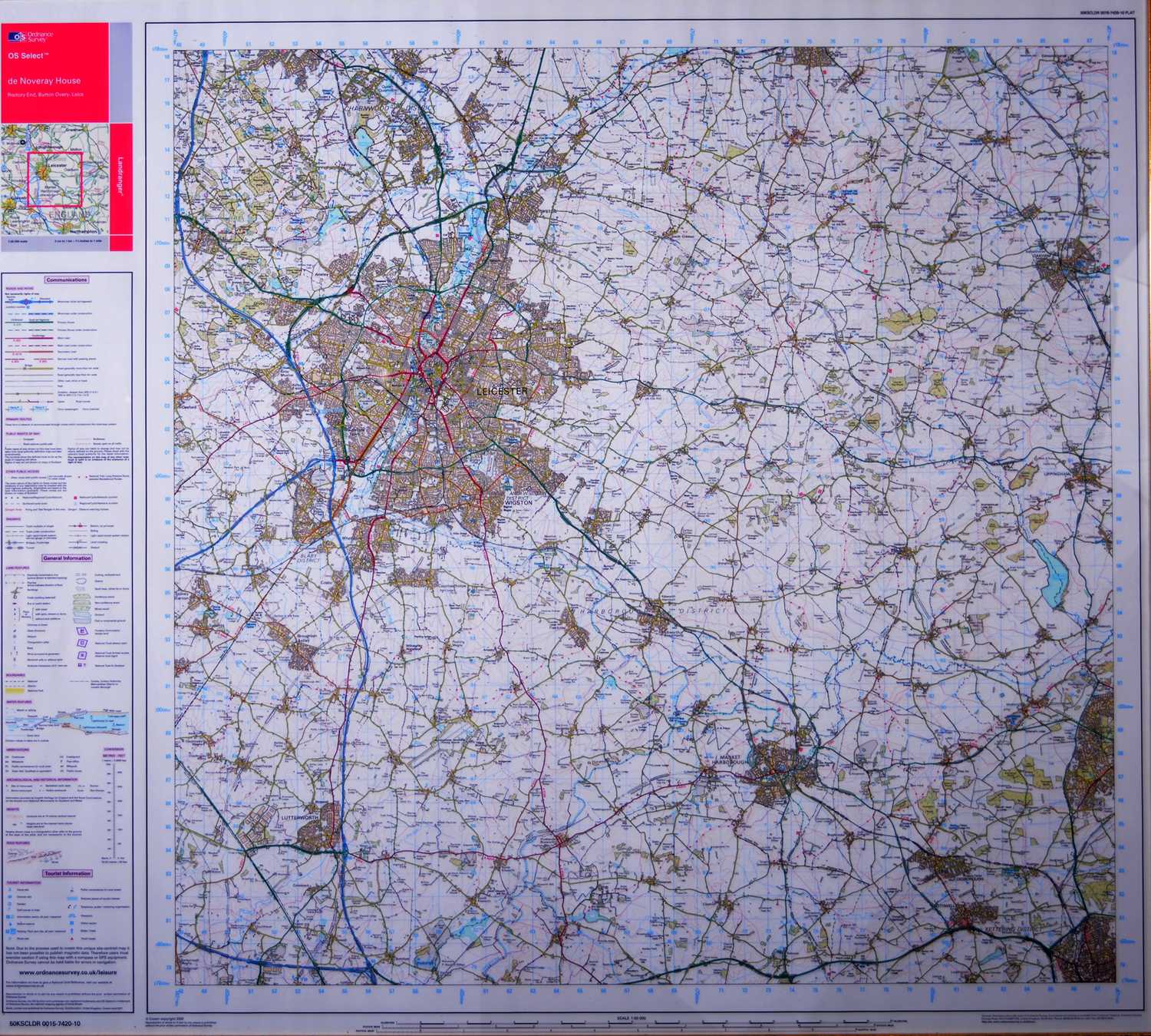 Lot 424 - Emanuel Bowan, An Accurate Map of the Counties of Leicester and Rutland.