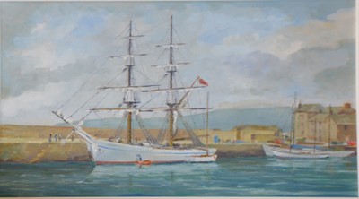 Lot 261 - Penzance Harbour, oil and a collection of other pictures