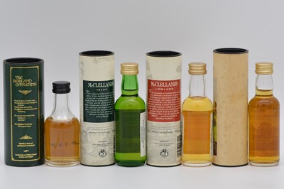 Lot 91 - Seven speciality bottlings of miniature Scotch whisky