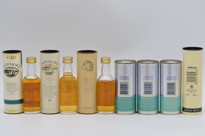 Lot 93 - Seven assorted single Islay malt Scotch miniature whiskies