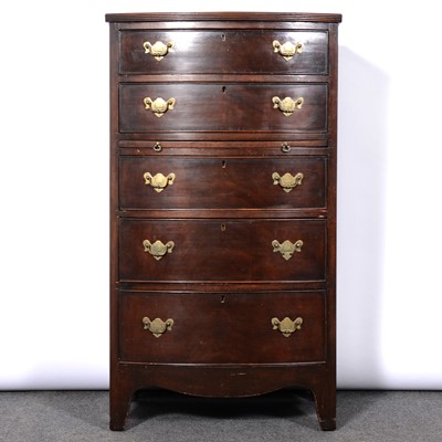 Lot 309 - Reproduction mahogany bowfront chest of drawers