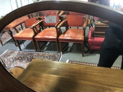 Lot 318 - Edwardian inlaid mahogany dressing table